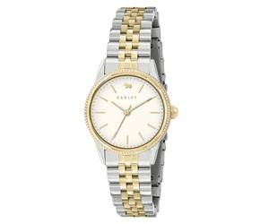 RADLEY Womens Silver & Gold Plated Two Tone Coin Edge Stainless Steel Bracelet Watch