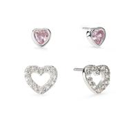 RADLEY Womens Silver Plated Heart Twin Pack Earrings RYJ1177, Multi Colour, One Size