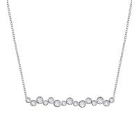 RADLEY Womens Silver Plated Stone Set Bar Pendant Necklace