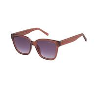RADLEY Women's Sunglasses RDS-6521-162 Brown/Brown Lens | Gradient Brown Lens, Herringbone Temple Detail, Transparent Frame, Rose Gold Accents, Women's Style