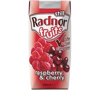 Radnor Fruits Raspberry & Cherry Still Juice Drink 50% Real Fruit 200ml x24