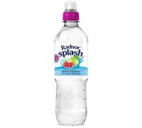 Radnor Splash Apple & Raspberry Sugar-Free Flavoured Water, 500ml Bottles, Pack of 24