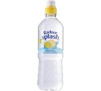 Radnor Splash Still Lemon & Lime Flavoured Water 500ml (Pack of 12) | Refreshing Hydration | Zesty Citrus Bliss | Sugar-Free | Naturally Flavored | Zero-Calorie Delight