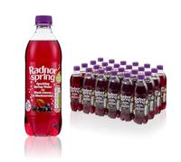 Radnor Spring Sparkling Water with Fruit, No Added Sugar, Added B Vitamins, 24 x 500ml Bottles (Black Cherry & Blackcurrant)