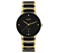 Rado Centrix Diamond Black Ceramic & PVD Bracelet Watch