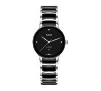 Rado Centrix Diamond Black Ceramic & Stainless Steel Bracelet Watch