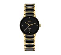 Rado Centrix Diamond & Yellow Gold Tone PVD Bracelet Watch