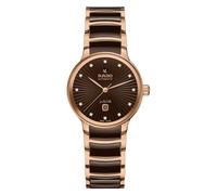 Rado Centrix Ladies' Brown & Rose Gold Tone Bracelet Watch
