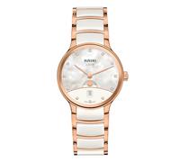 Rado Centrix Moonphase 35mm Mother Of Pearl Diamond Dial & Ceramic Watch