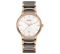 Rado Centrix Rose Gold-Tone & Grey Ceramic Bracelet Watch