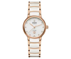 Rado Centrix Women's Rose Gold Tone & White Bracelet Watch