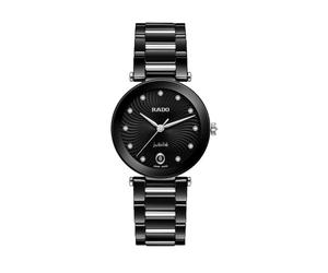 Rado La Coupole Jubilé Diamond & Black Ceramic Bracelet Watch