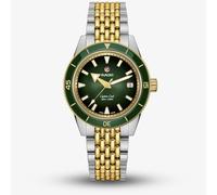 Rado Mens Captain Cook Two-Tone Green Dial Watch R32225313