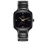 Rado True Square Men's Diamond Black Ceramic Bracelet Watch