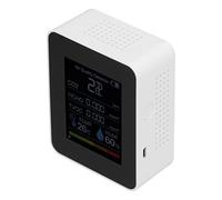 radon Detector, Carbon Dioxide Detector Co2 Monitor Infrared Sensor Mold Test Kit for Gymnasiums(white)