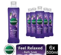 Radox 100% Nature Inspired Fragrance Bath Soak, Feel Relaxed, 6 Pack, 500ml