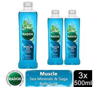 Radox 100% Nature Inspired Fragrance Bath Soak, Muscle Soak, 6 Pack