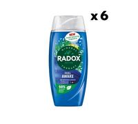 'Shower Gel' Feel Ready w/ Pomegranate & apple Scent, 3 x 225ml Radox Red One Size