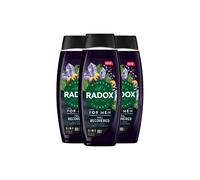 Radox Mineral Therapy Feel Recovered 2-in-1 Shower Gel & Shampoo Men's Body Wash with magnesium and a black pepper & ginger scent for a soothing experience 450 ml
