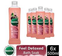 Radox Bath Soak 100% Nature Inspired Fragrances 500ml, 6 Pack