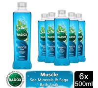 Radox Bath Soak 100% Nature Inspired Fragrances 500ml, 6 Pack