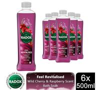 Radox Bath Soak 100% Nature Inspired Fragrances 500ml, 6 Pack