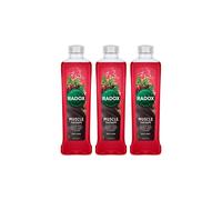 Radox 'bath Soak' 100% Nature Inspired Fragrances, Muscle Therapy, 3X 500Ml Red One Size