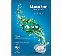 Radox Bath Therapy 400g Muscle Soak Herbal Bath Salts - Pack of 6