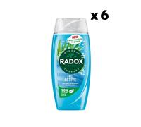 Radox Feel Active Shower Gel 225ml Pack of 6