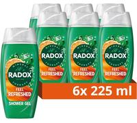 Radox Feel Refreshed Shower Gel 225ml - 6 Bottles