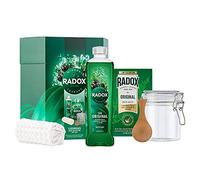 Radox Luxurious Bath Collection GiftSet- Radox The Original Bath Soak 500 ml, Radox The Original Bath Salts 400 g, Decanter, Scoop & Flannel, 1 Pack