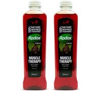 Radox Men Muscle Therapy Black Pepper & Ginseng Bath Soak 500ml x2