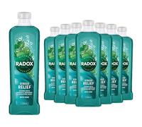 Radox Mineral Therapy Bath Soak for Stress Relief with Rosemary & Eucalyptus Fragrance, Relax and rejuvenate with Soothing Mineral and Herbal Infusion, 1L Bottles, Pack of 10