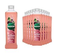 Radox Mineral Therapy Bath Soak, Infused Minerals & Herbs, 100% Nature Inspired Fragrances Designed to Make You Feel Heavenly, 500ml Bulk Buy (Pack of 12, Acai Berry)