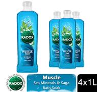 Radox Mineral Therapy Bath Soak Muscle Soak, 3x1L