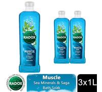 Radox Mineral Therapy Bath Soak Muscle Soak, 3x1L