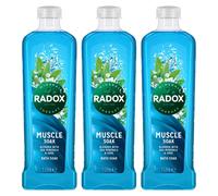 Radox Mineral Therapy Bath Soak Muscle Soak, 3x1L