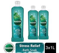 Radox 'bath Soak' Stress Relief, Rosemary & Eucalyptus Scent, 6 X 1L In Green Green One Size