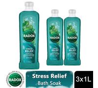 Radox 'bath Soak' Stress Relief, Rosemary & Eucalyptus Scent, 6 X 1L In Green Green One Size