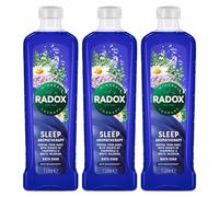 Radox Mineral Therapy Bath Soak with Nature Inspired Unique Blend of Herbs for Men and Women pH Skin Neutrally Blended for All Skin Types Body Cleanser, 1 Litre (3 Pack, Sleep Aromatherapy)