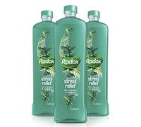 Radox Mineral Therapy Bath Soak with Nature Inspired Unique Blend of Herbs for Men and Women pH Skin Neutrally Blended for All Skin Types Body Cleanser, 1 Litre (6 Pack, Stress Relief)