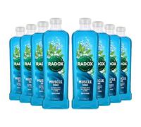 Radox Mineral Therapy Bath Soak with Nature Inspired Unique Blend of Herbs for Men and Women pH Skin Neutrally Blended for All Skin Types Body Cleanser, 1 Litre (8 Pack, Muscle Soak)