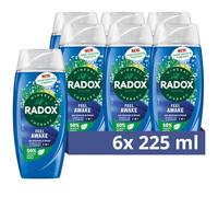 Radox Mineral Therapy Feel Awake 2 in 1 Body Wash Shower Gel & Shampoo uniquely blended with sea minerals & fennel fragrance for an uplifting refreshing shower experience 6x 225ml