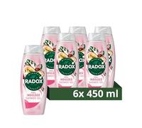 Radox Mineral Therapy Feel Indulged Shower Cream Body Wash uniquely blended with minerals, herbs and a passionfruit & shea scent for a mood-boosting experience 6x 450 ml