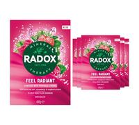 Radox Mineral Therapy Feel Radiant Bath Salts 400g, 6 Pack - Relaxing Stress Relief Soak, Soothing Mineral Bath for Muscle Relaxation, Unwind After Work, Home Spa Care