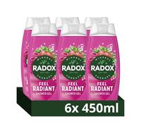 Radox Mineral Therapy Feel Radiant Shower Gel body wash uniquely blended with minerals, herbs and a strawberry & raspberry scent for a mood-boosting experience 6x 450 ml