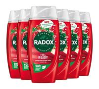 Radox Mineral Therapy Feel Ready Body Wash Shower Gel uniquely blended with pomegranate & apple fragrance for an uplifting refreshing shower experience 6x 225ml