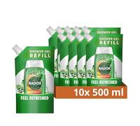 Mineral Therapy 'Shower Gel' Refill Pouch Feel Refreshed 500ml, 3Pk Radox Green One Size