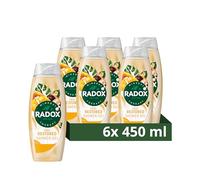 Radox Mineral Therapy Feel Restored Shower Cream Body Wash uniquely blended with minerals, herbs and a mango & cocoa butter scent for a mood-boosting experience 6x 450 ml