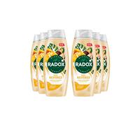 Radox Mineral Therapy Feel Restored Shower Cream Body Wash uniquely blended with minerals, herbs and a mango & cocoa butter scent for a mood-boosting experience 6x 450 ml